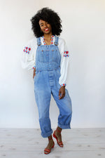 Light Wash Sears Overalls S/M