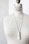 White Leaf Pendant Necklace