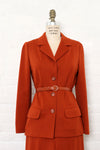 Rust Knit Pant Suit M