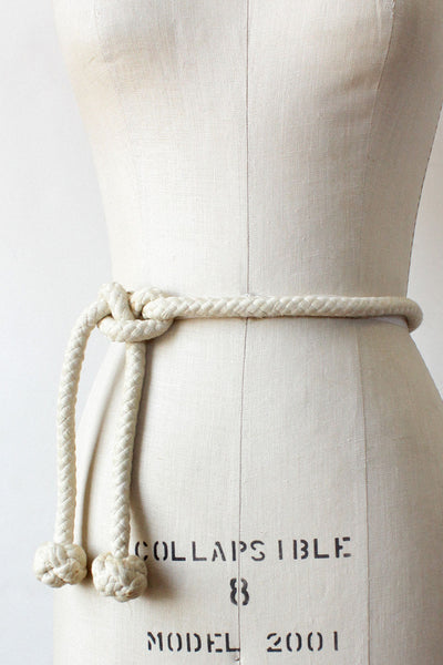 HOLD - Ivory Rope Belt – OMNIA display picture 1