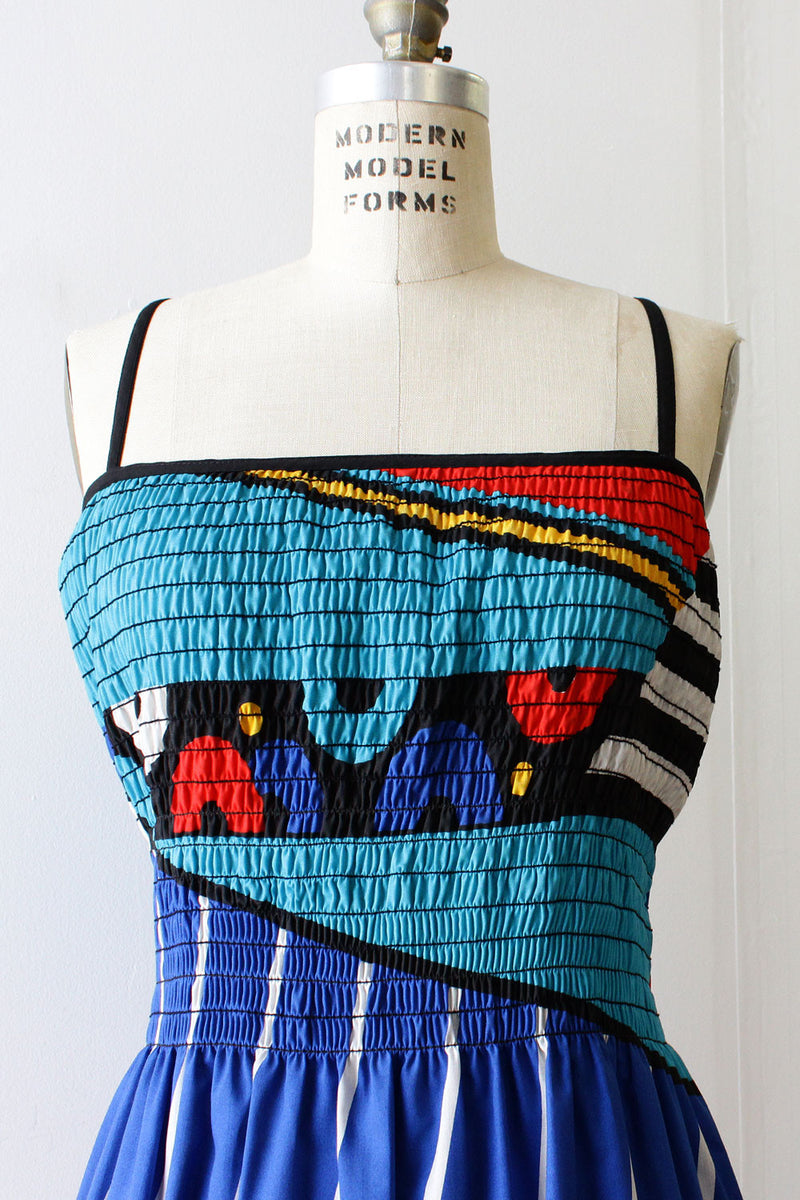 Oscar De La Renta Graphic Sundress L/XL