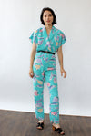 Turquoise Crayola Jumpsuit S/M