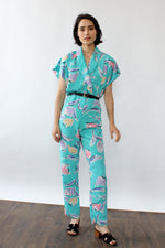 Turquoise Crayola Jumpsuit S/M
