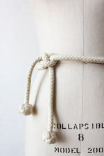 HOLD - Ivory Rope Belt