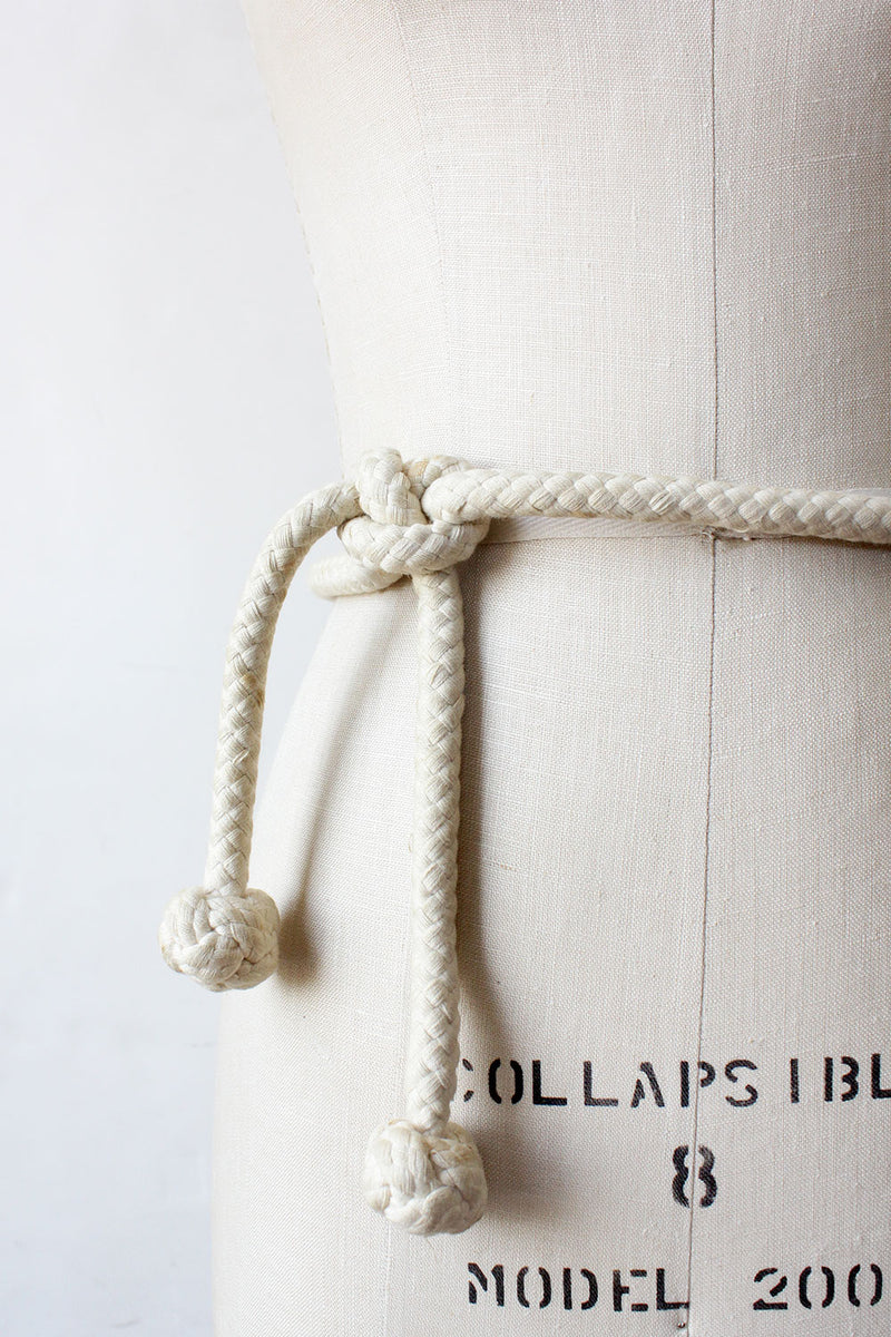 HOLD - Ivory Rope Belt