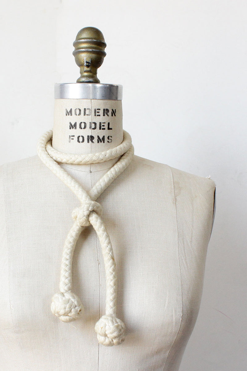 HOLD - Ivory Rope Belt