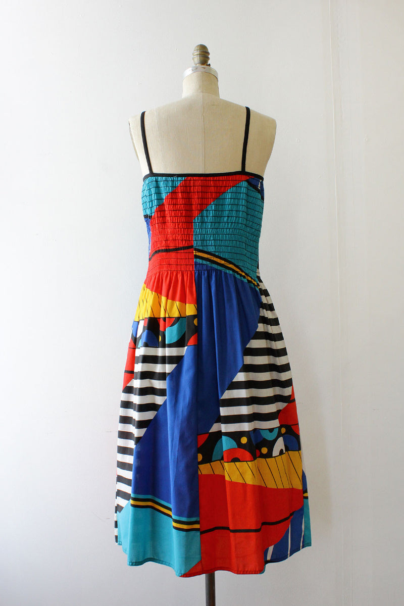 Oscar De La Renta Graphic Sundress L/XL