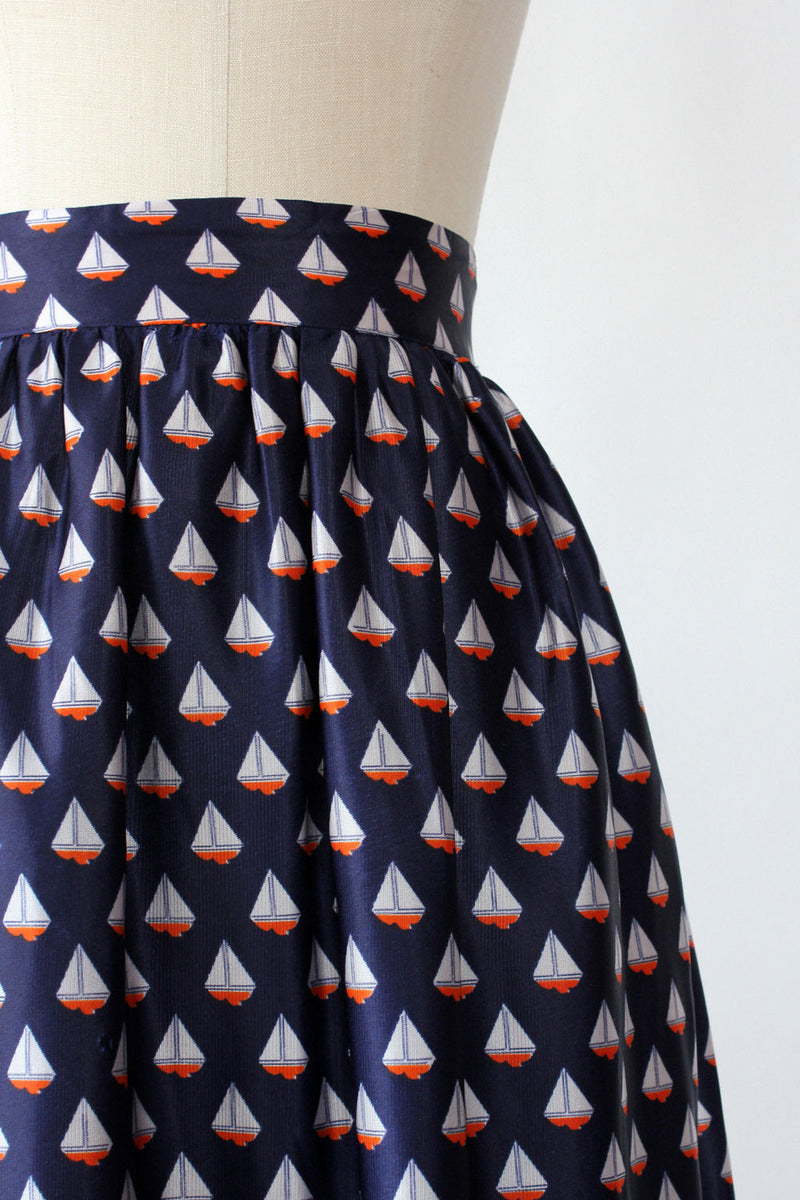 Sail Away Maxi Skirt M