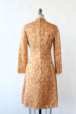 Carlye Bronzed Brocade Dress M/L
