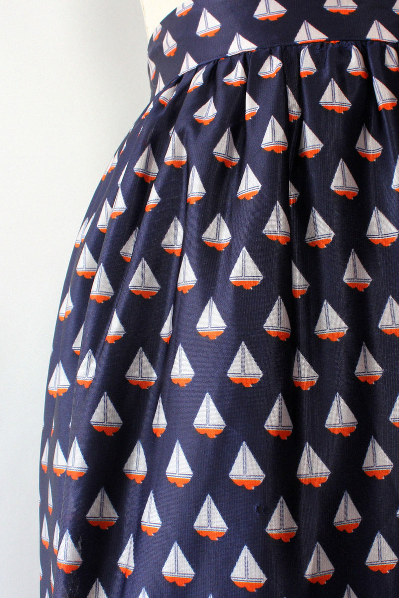 Sail Away Maxi Skirt M