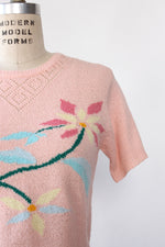 Candy Pink Floral Knit S/M