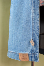 Suede Trim Denim Duster M/L
