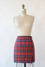 Classic Plaid Fringe Mini M/L