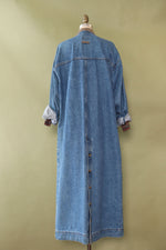 Suede Trim Denim Duster M/L
