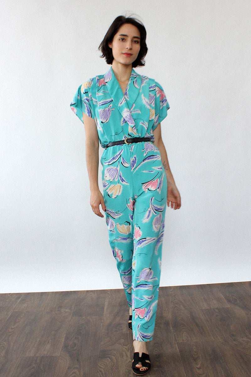 Turquoise Crayola Jumpsuit S/M