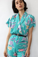 Turquoise Crayola Jumpsuit S/M
