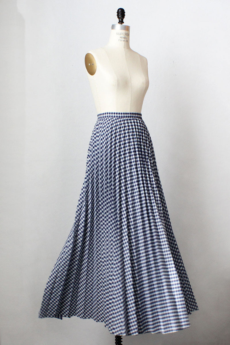 Accordion Sweep Maxi Skirt XS