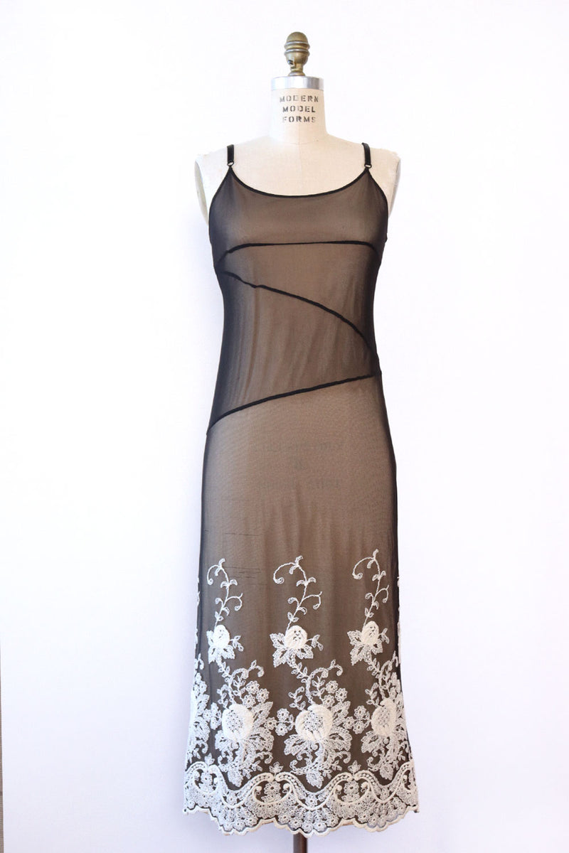 Francesca Layered Mesh Slipdress S/M-M