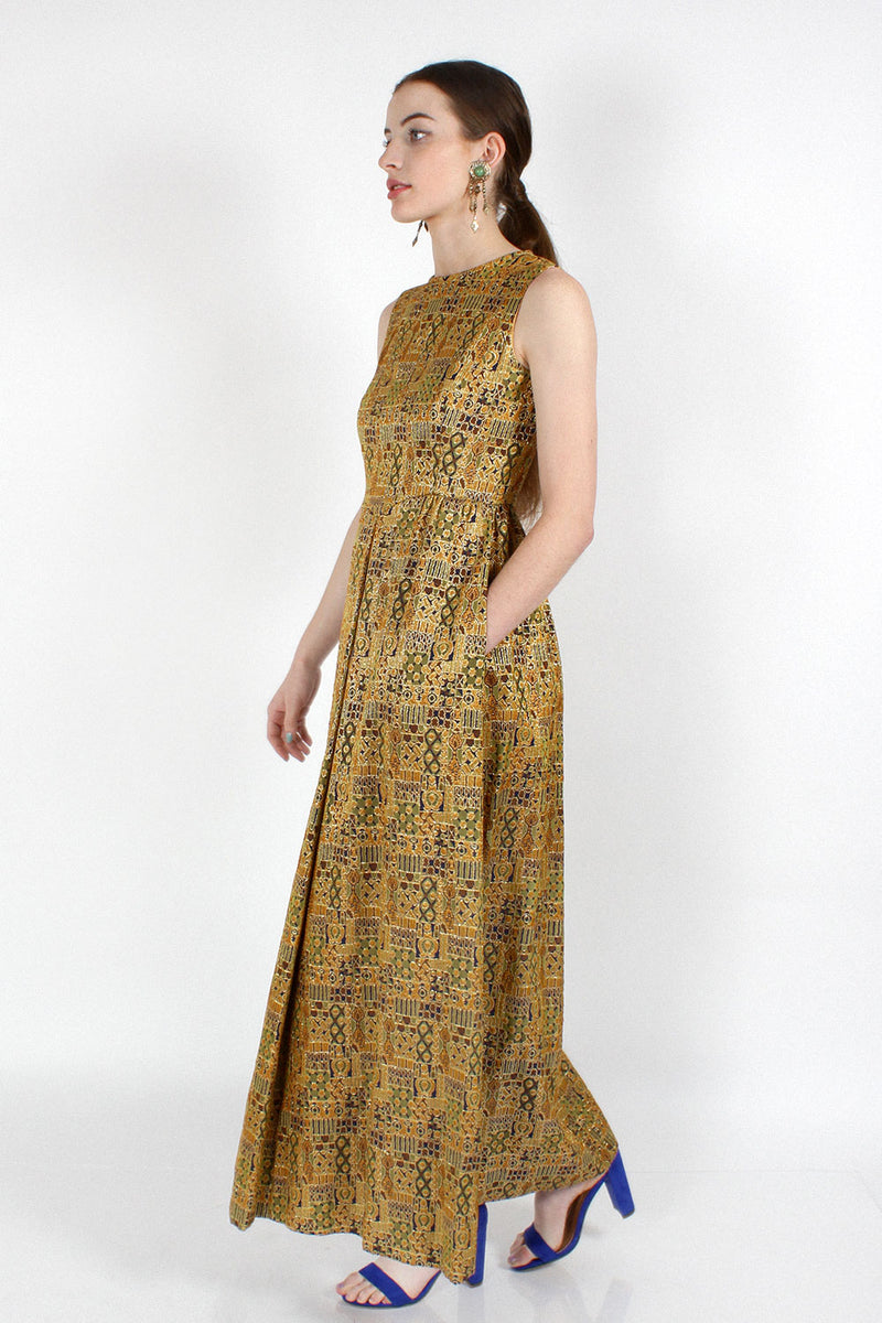 Klimt Brocade Maxi Dress S/M