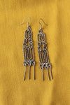 Hammered Labyrinth Drop Earrings