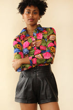 Raven Leather Shorts M