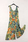 Tropical Crop Flare Jumpsuit S/M
