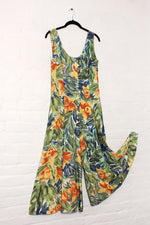 Tropical Crop Flare Jumpsuit S/M