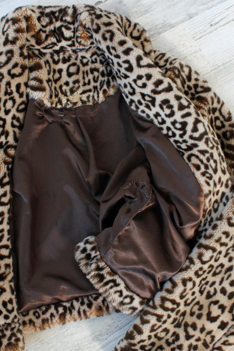 Leopard Faux Fur Chubby XS/S