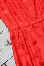 Silk Soiree Red Dress M