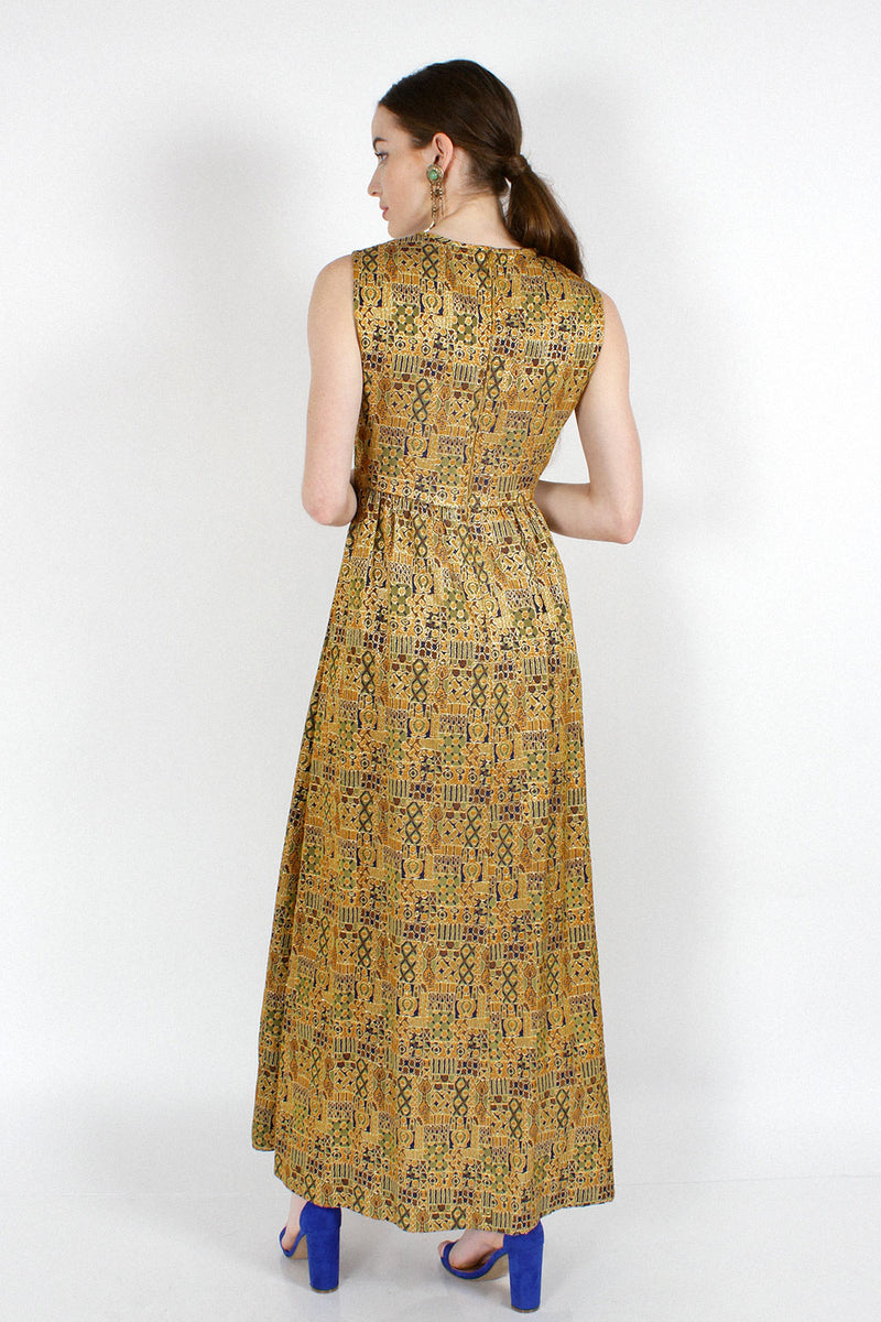 Klimt Brocade Maxi Dress S/M