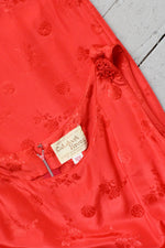 Silk Soiree Red Dress M