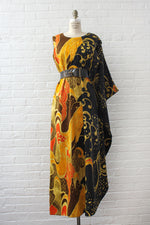 Hawaiian Asymmetrical Wing Dress M