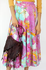 Braided Fringed & Beaded Leather Bag