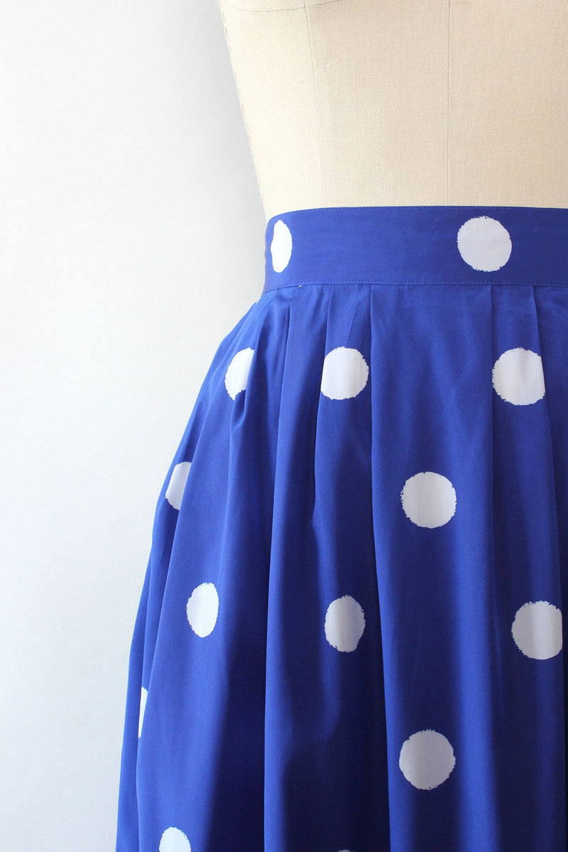 Azure Button Skirt XS