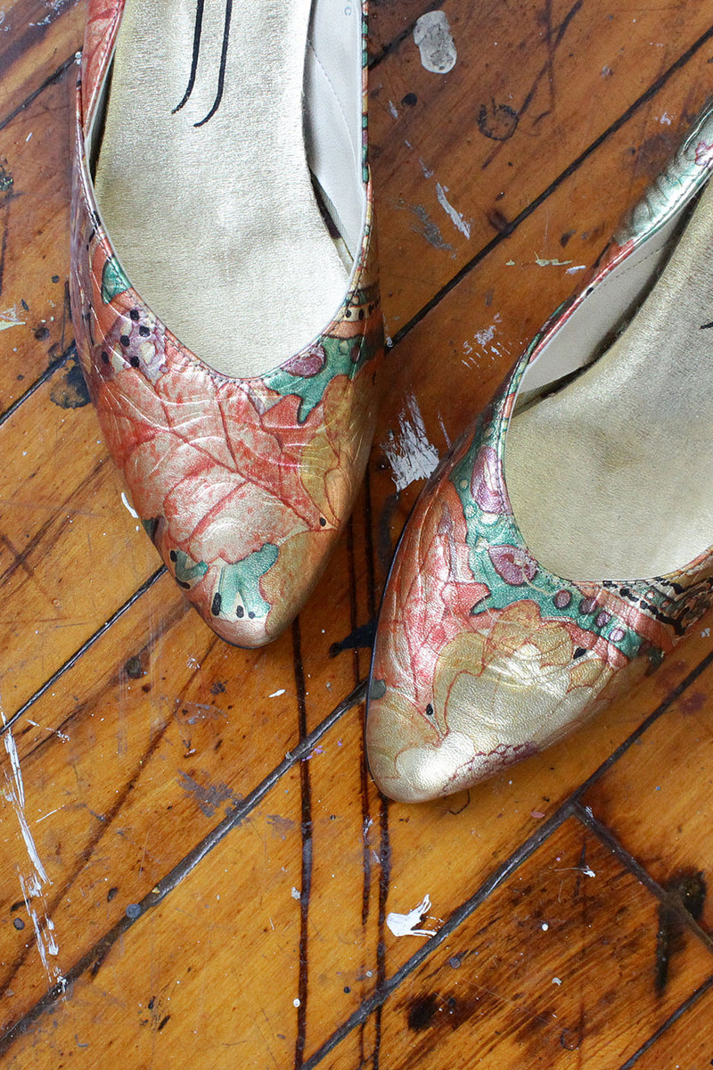 Metallic Slick Slippers 7