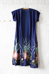 70s Navy Brush Kimono