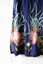 70s Navy Brush Kimono