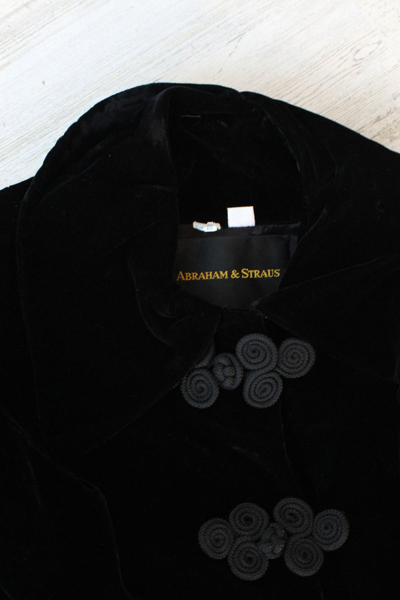 Straus Velvet Maxi Coat S