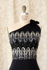 Asymmetrical Sequined Dress XS/S