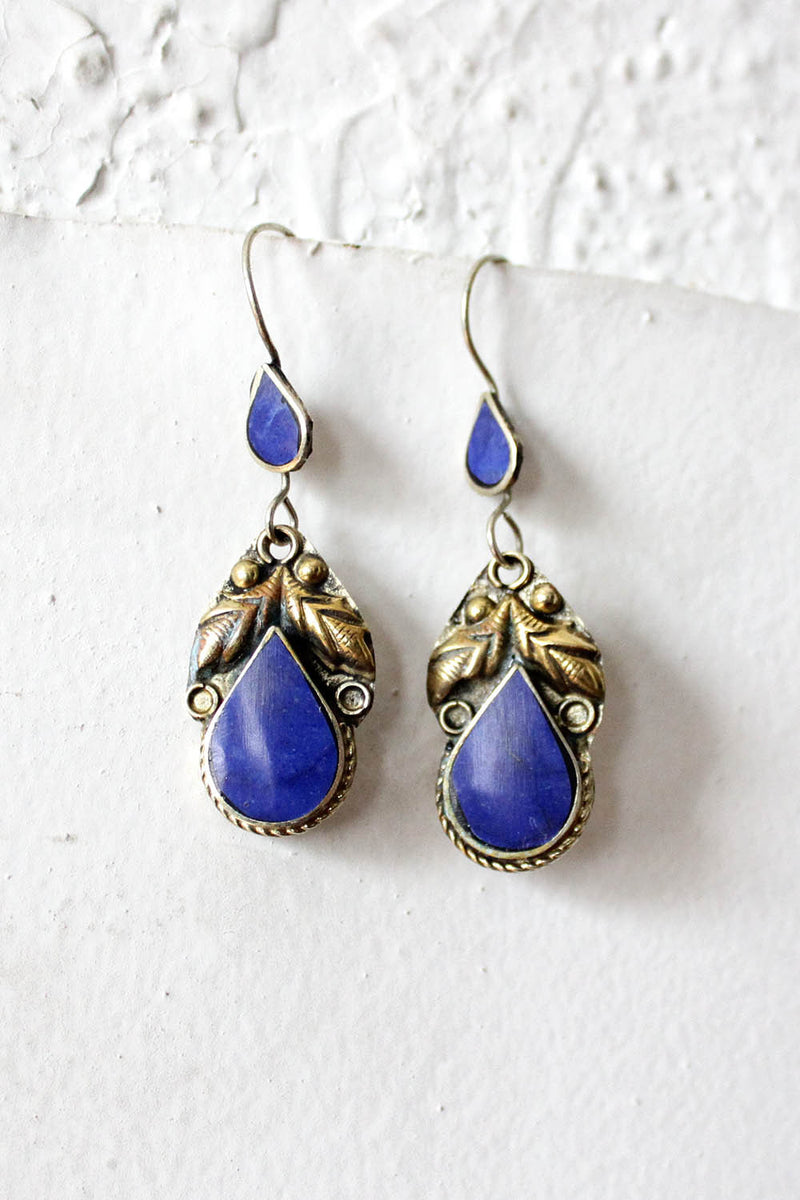 Lapis Teardrop Earrings