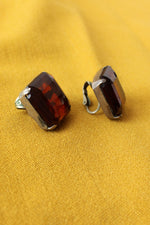 Bottle Brown Glass Clip-ons