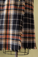 October Plaid Fringe Skirt S/M