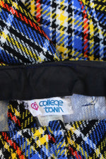 Black Yellow Cobalt Plaid Maxi XS/S