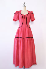 Raspberry 1940s Fairy Gown XS