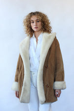 Shearling Style Cocoon Coat S/M