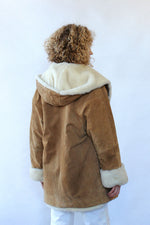 Shearling Style Cocoon Coat S/M