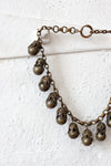 Brass Bauble Necklace