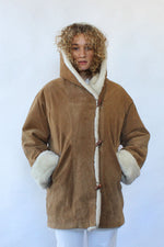 Shearling Style Cocoon Coat S/M