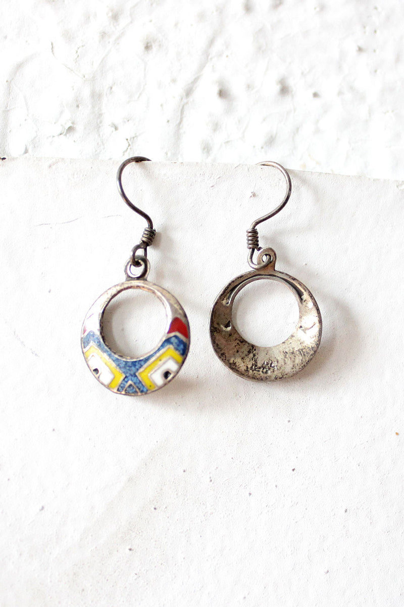 Mexican Mosaic Drop Earrings