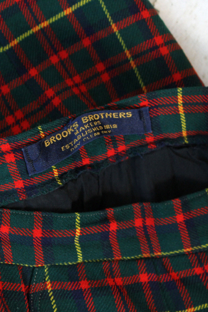 Brooks Brothers Plaid Wool Slacks M